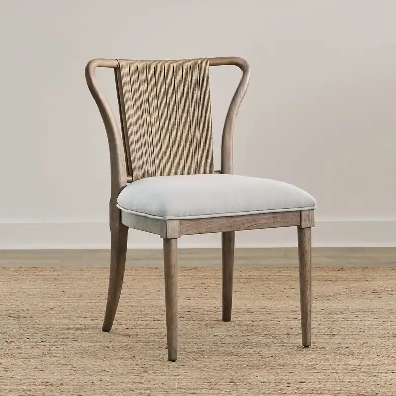 Sheridan Pointe Shaped Corded Back Side Chair (RTA) - Liberty