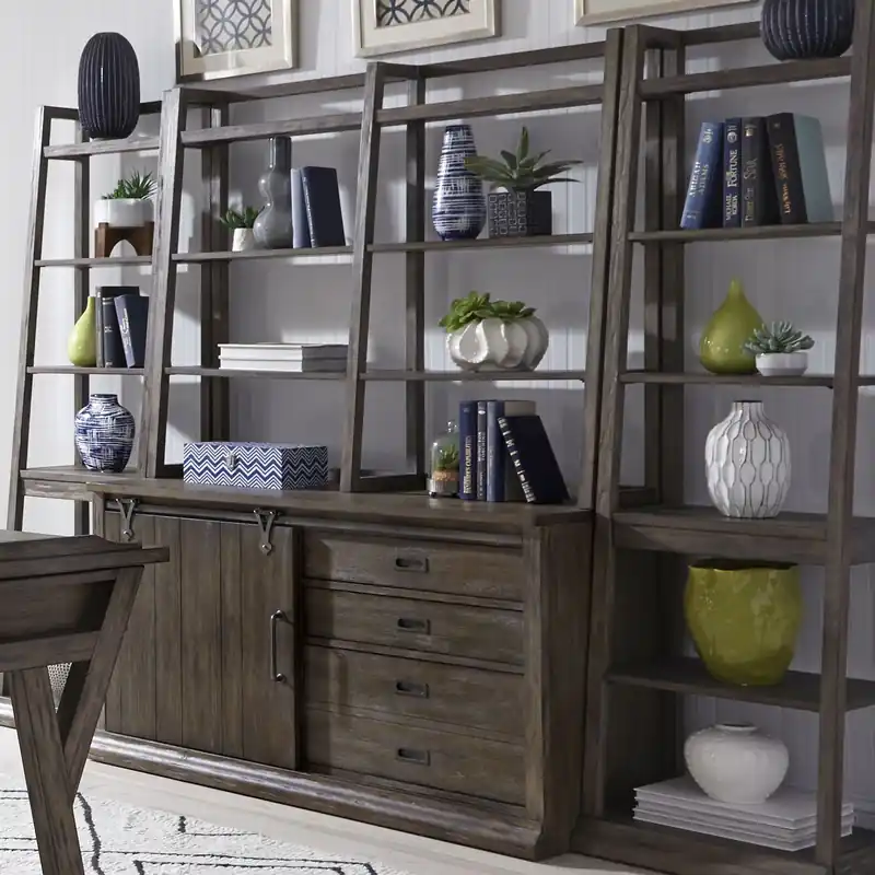 Stone Brook Jr Executive Credenza Set - Liberty