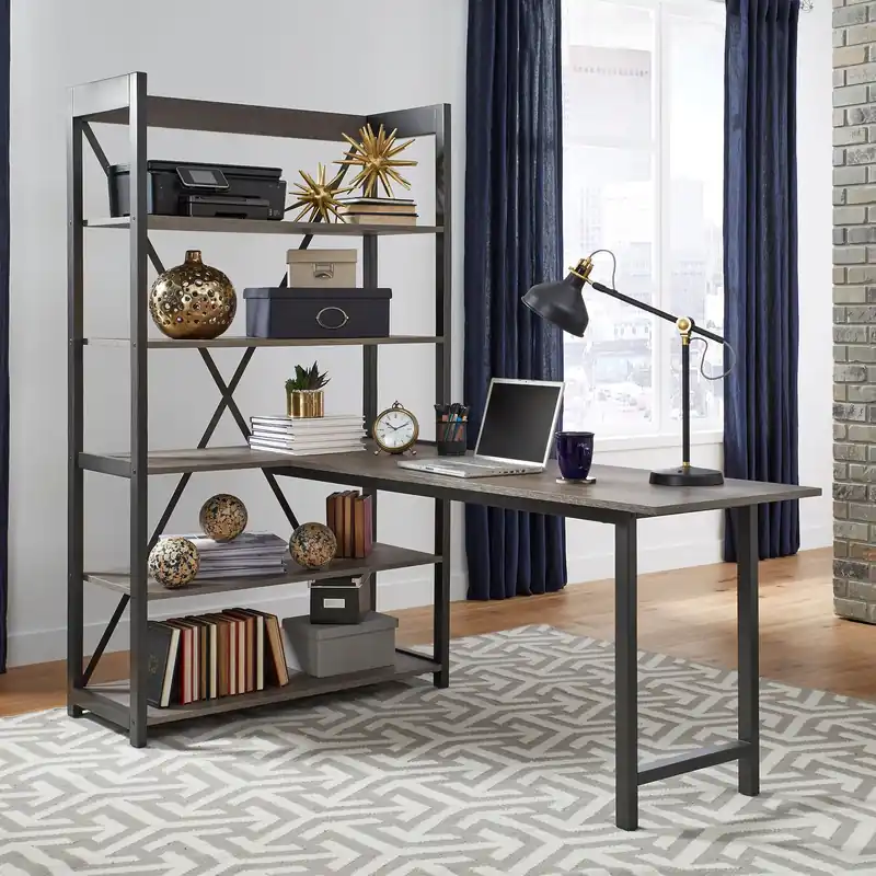 Tanners Creek Desk and Bookcase Set - Liberty