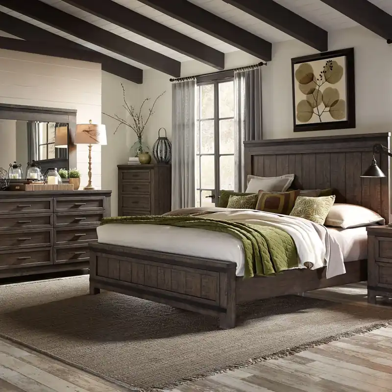 Thornwood Hills Queen Panel Bed, Dresser & Mirror - Liberty