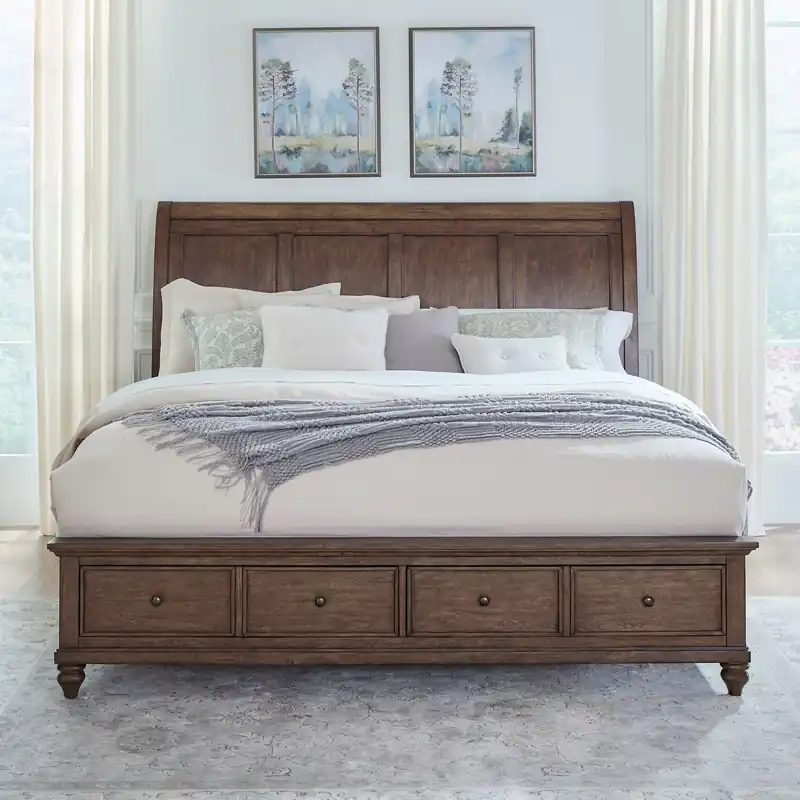 Twin Lakes Queen Storage Bed - Liberty