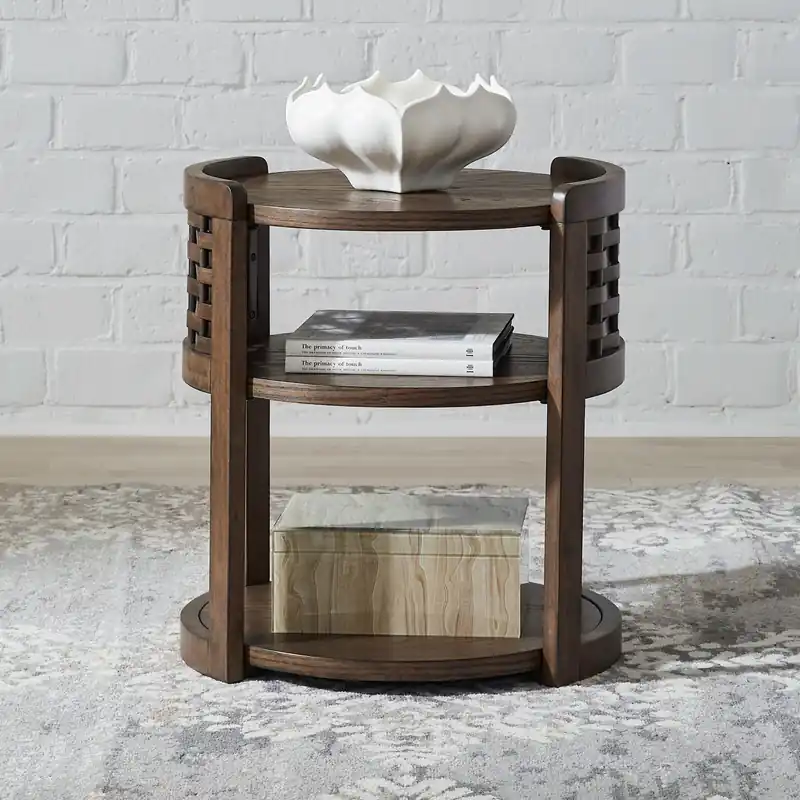 Warren Park Round Chairside Table - Liberty