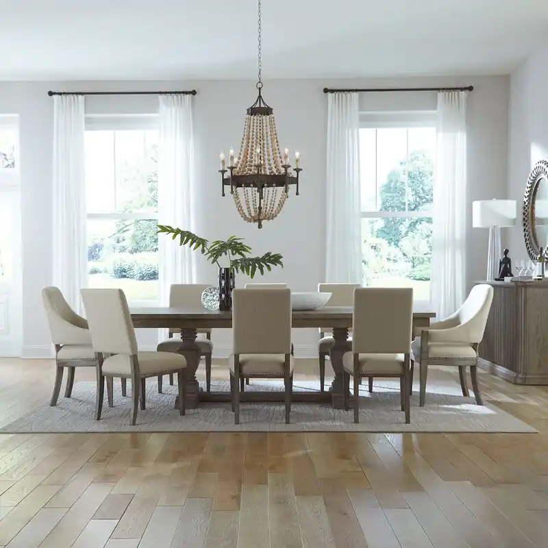 Westfield 9 Piece Trestle Table Set - Liberty