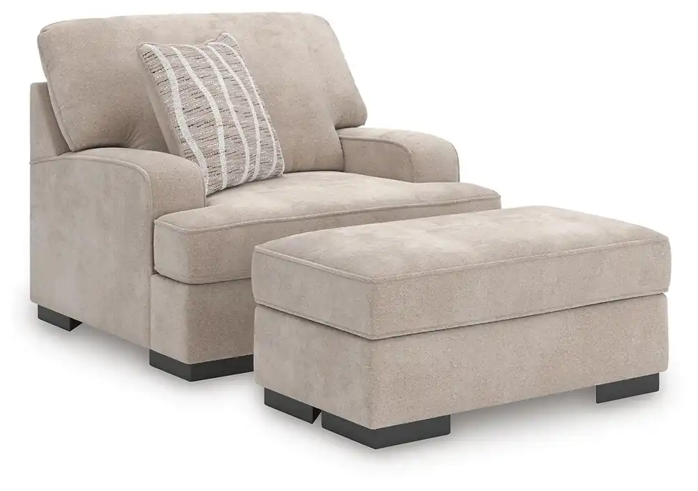 High Profile Chair & Ottoman Living Room Set - Ashley Furniture