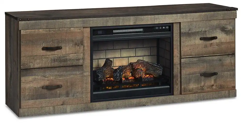 Trinell TV Stand with Electric Fireplace - Ashley Furniture