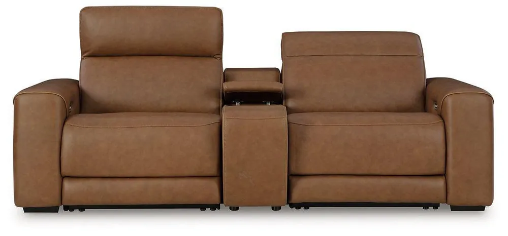 Magic Man Power Reclining Sectional Loveseat with Console - Ashley Furniture