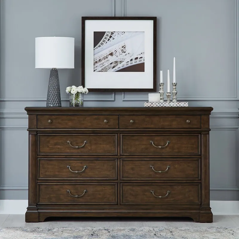 Arden Road 8 Drawer Dresser in Satin Cherry - Liberty