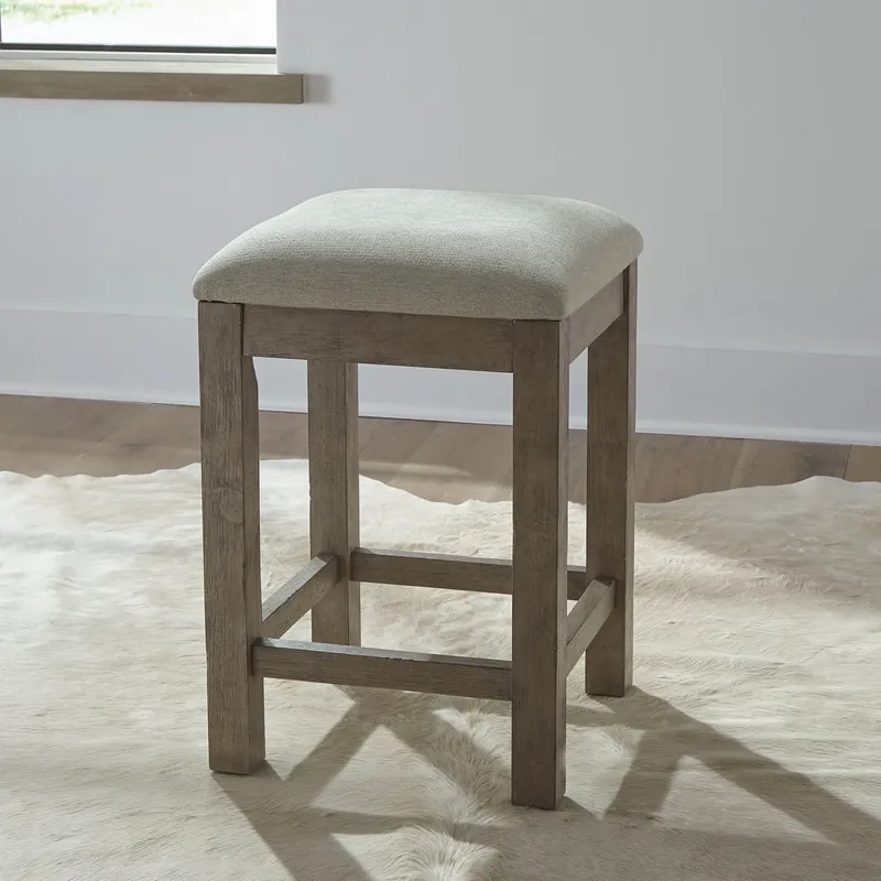 Bartlett Field Upholstered Console Stool in Dusty Taupe - Liberty