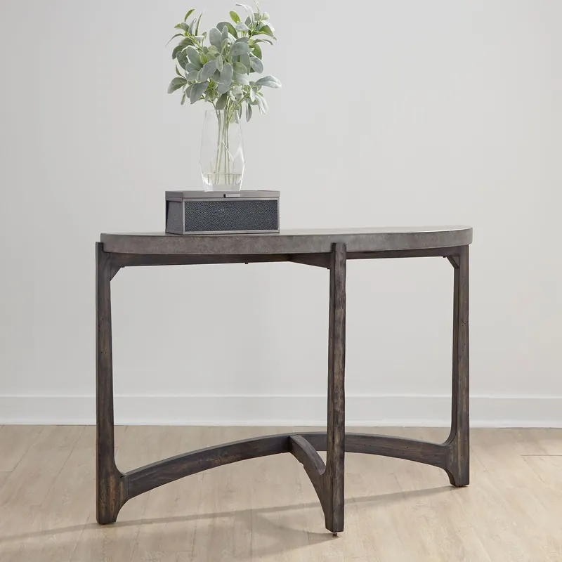 Cascade Sofa Table in Wire Brush Rustic Brown - Liberty