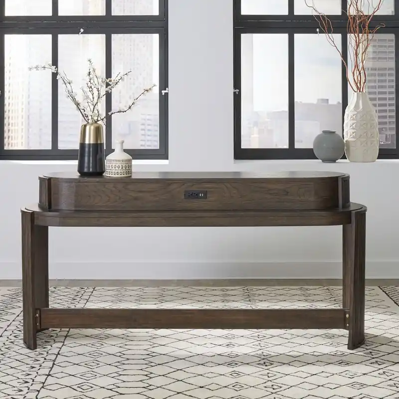 City View Console Bar Table in Coffee Bean - Liberty