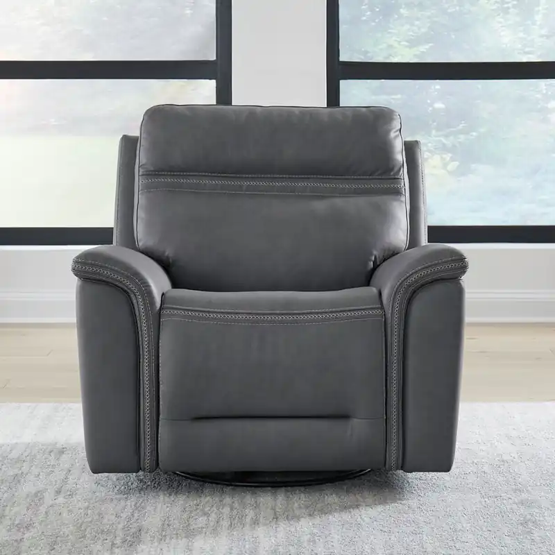 Cooper SG Recliner P3 in Blue Gray - Liberty