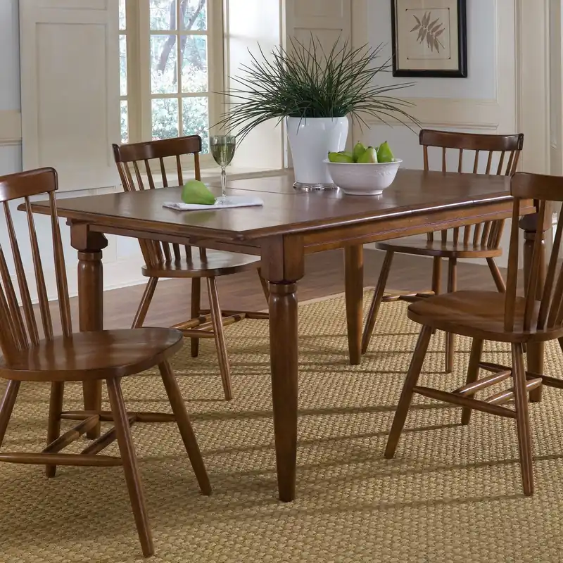 Creations II Butterfly Leaf Table in Tobacco Finish - Liberty