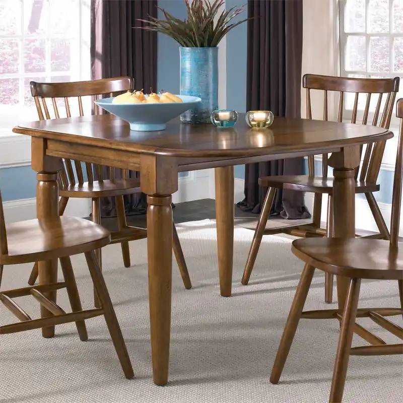 Creations II Drop Leaf Table in Tobacco Finish - Liberty