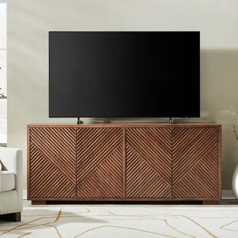 Easton 82 Inch TV Console in Coffee Bean - Liberty