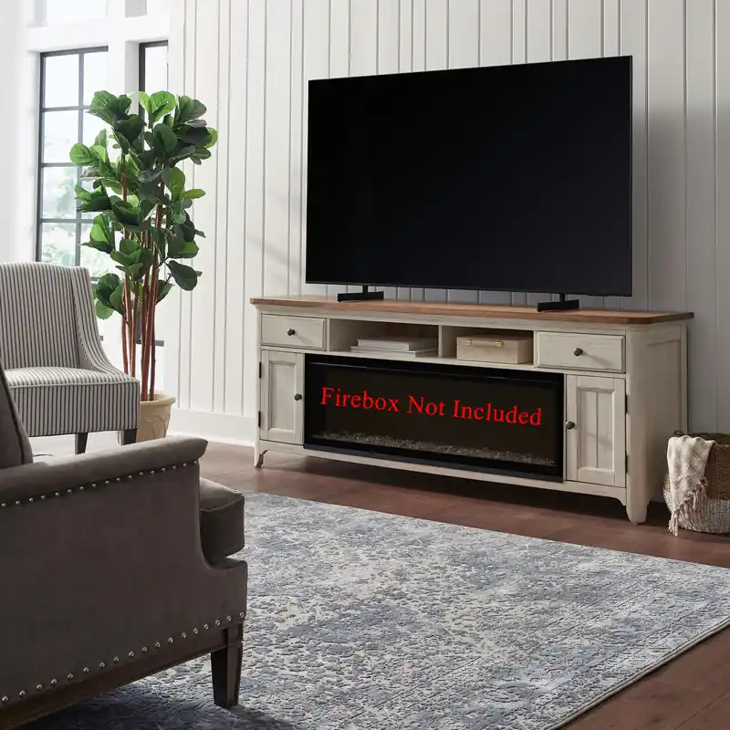 Fireplace 79 Inch TV Console in Multiple - Liberty