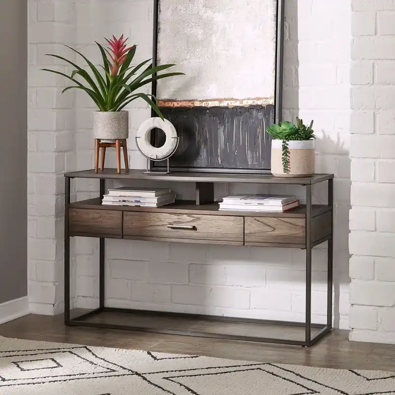 Jamestown Sofa Table in Brown - Liberty