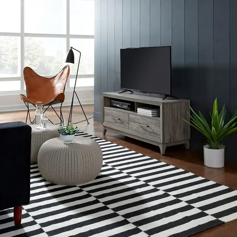 Mercury 47 Inch TV Console in Driftwood Gray - Liberty