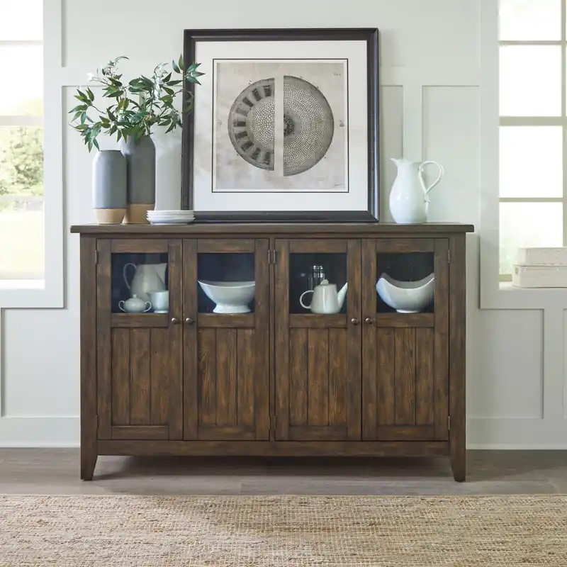 Midland Falls Buffet in Rustic Brown - Liberty