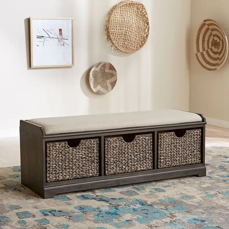 Mill Creek Wall Bench in Peppercorn - Liberty