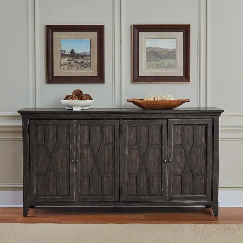 Paradise Valley Hall Buffet in Saddle Brown - Liberty