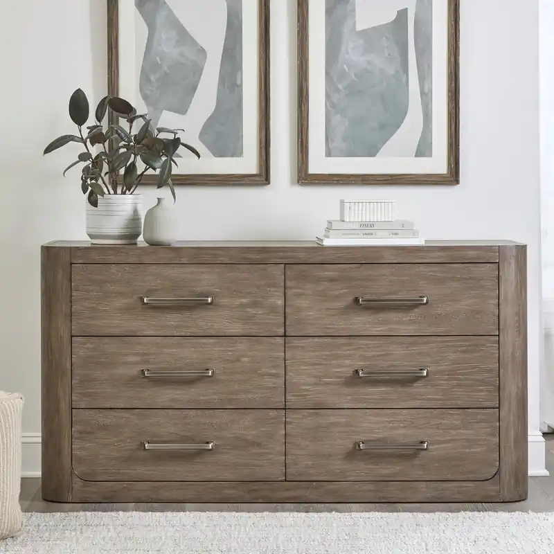 South Bend 6 Drawer Dresser in Burnished Clay - Liberty