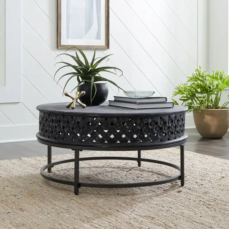 Stella Accent Cocktail Table in Chalkboard Black EST SHIP TIME APPX 4 WEEKS - Liberty