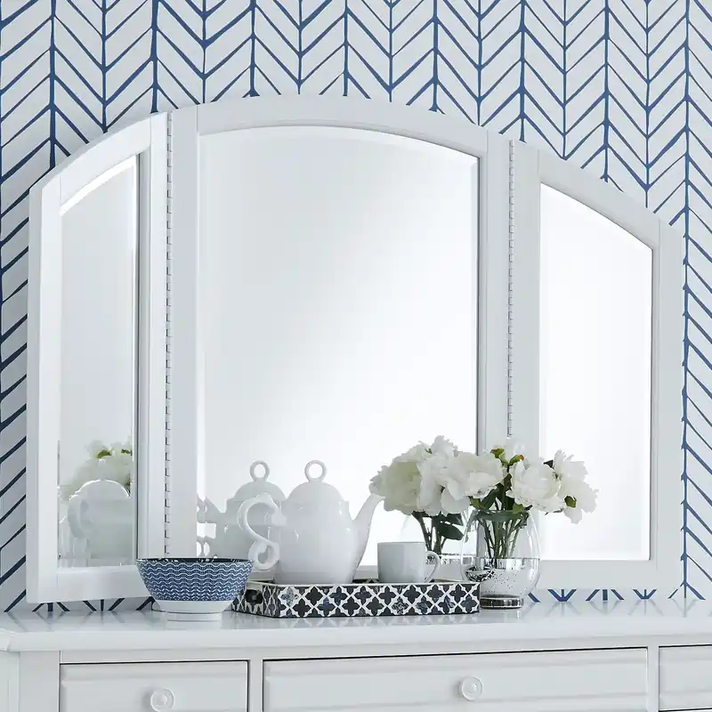 Summer House Vanity Mirror in Oyster White - Liberty