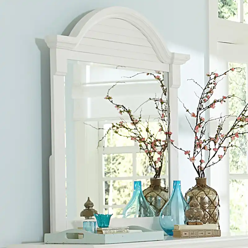 Summer House Mirror in Oyster White - Liberty