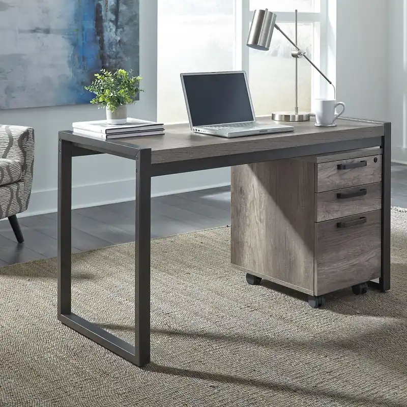 Tanners Creek Writing Desk in Greystone - Liberty