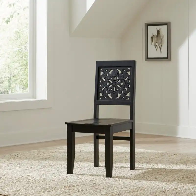 Trellis Lane Accent Chair in Black EST SHIP TIME APPX 4 WEEKS - Liberty