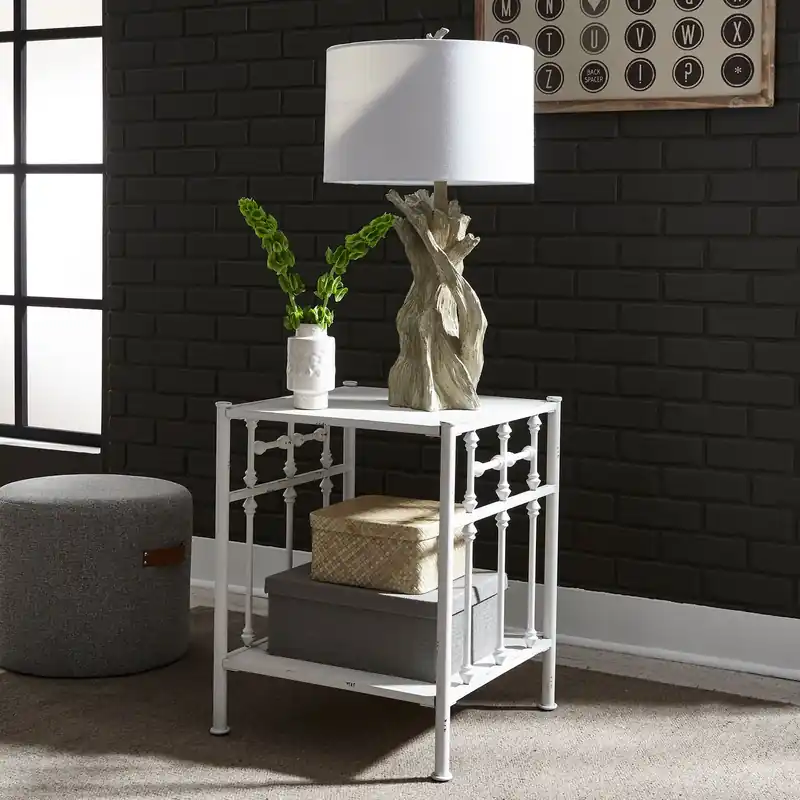 Vintage Series Open Nightstand in Antique White - Liberty