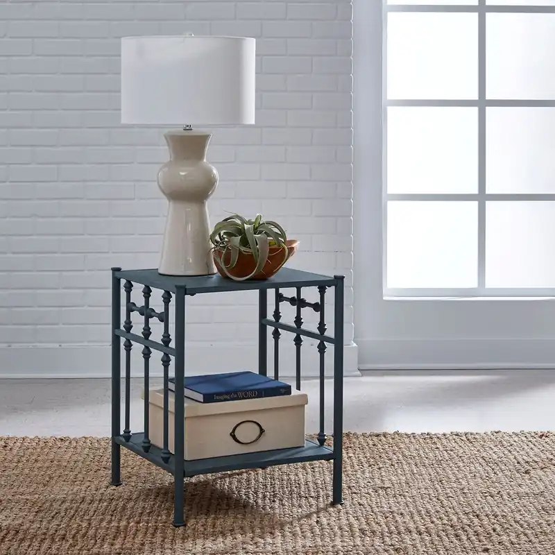 Vintage Series Open Nightstand in Navy - Liberty