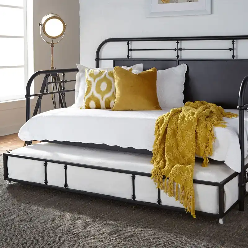 Vintage Series Twin Metal Trundle in Black - Liberty