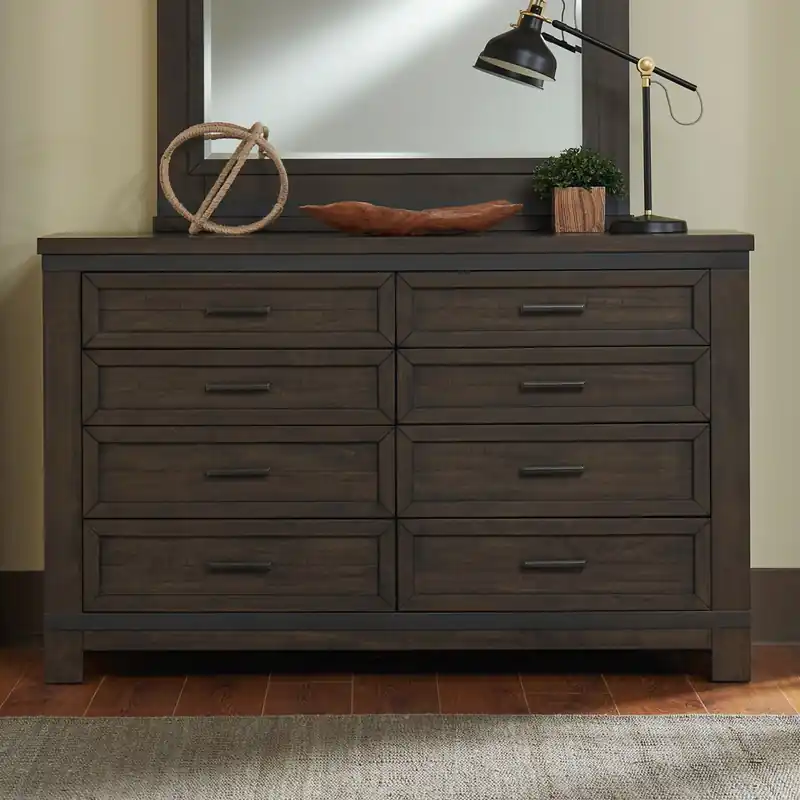Thornwood Hills Drawer Dresser in Rock Beaten Gray - Liberty