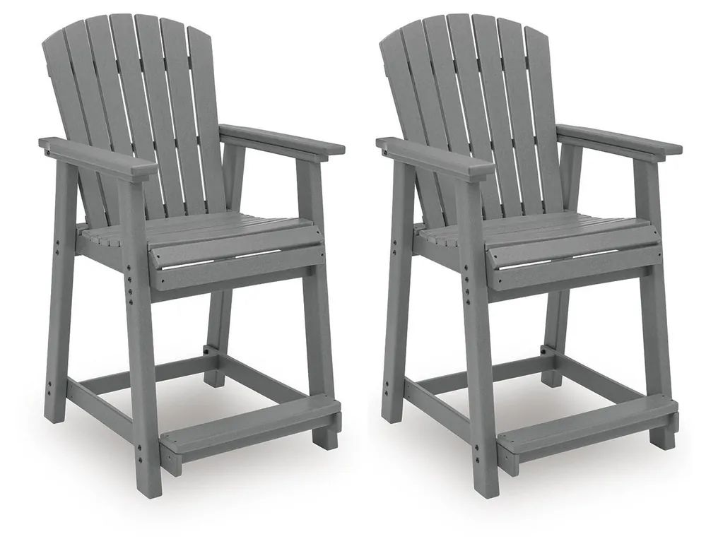 Sanctuary Beach Outdoor Counter Height Bar Stool (Set of 2) - Ashley Furniture