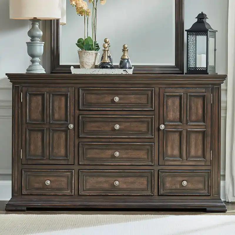 Big Valley 2 Door 6 Drawer Dresser - Liberty