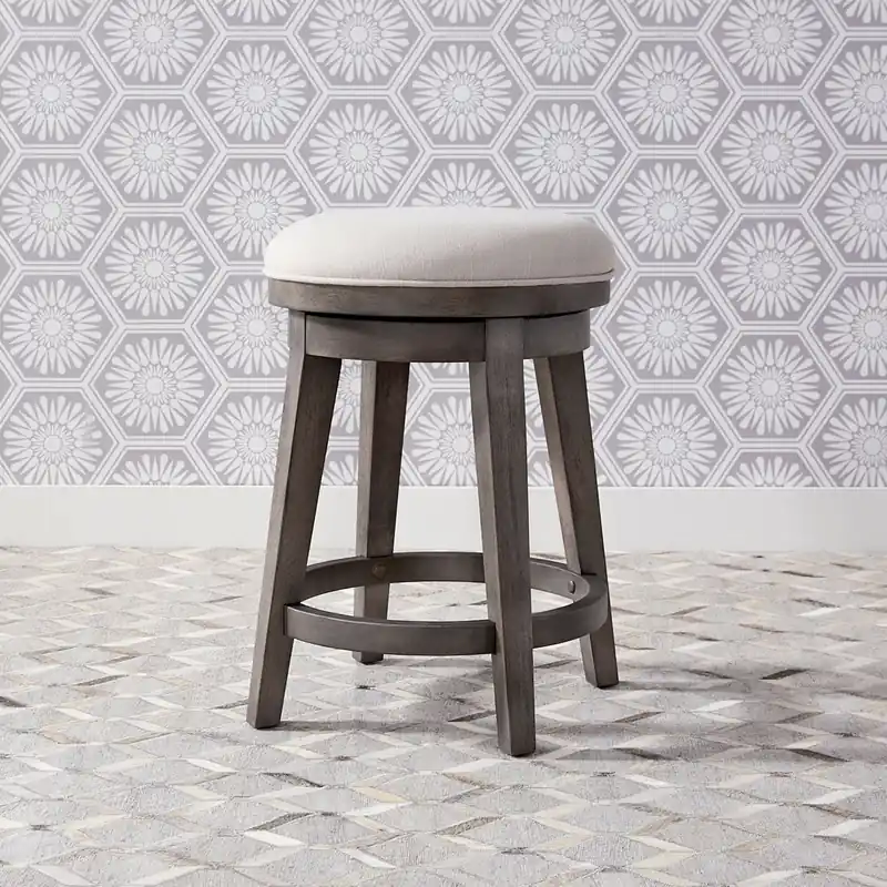 Modern Farmhouse Console Swivel Stool - Liberty