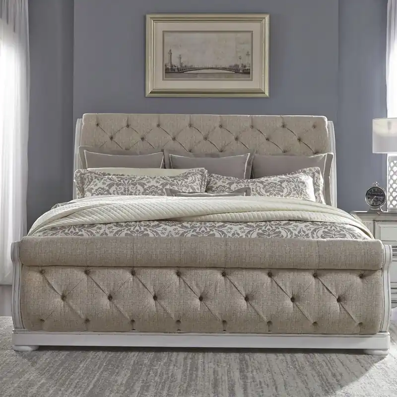 Abbey Park King Uph Sleigh Bed - Liberty