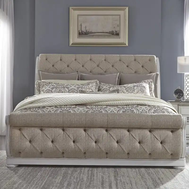 Abbey Park Queen Uph Sleigh Bed - Liberty