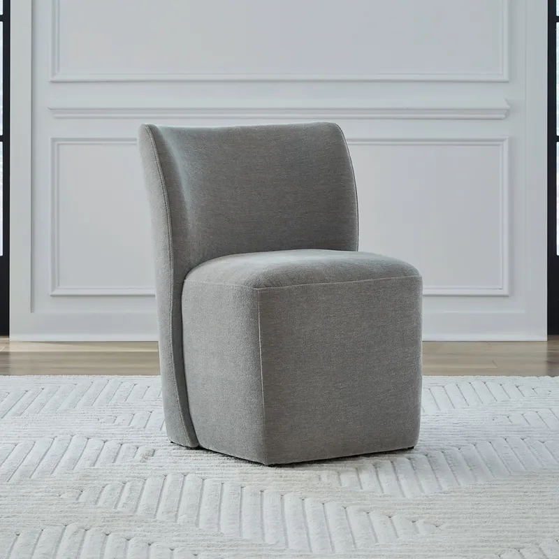 Accent Dining Accent Dining Chair w/ Casters - Sapphire