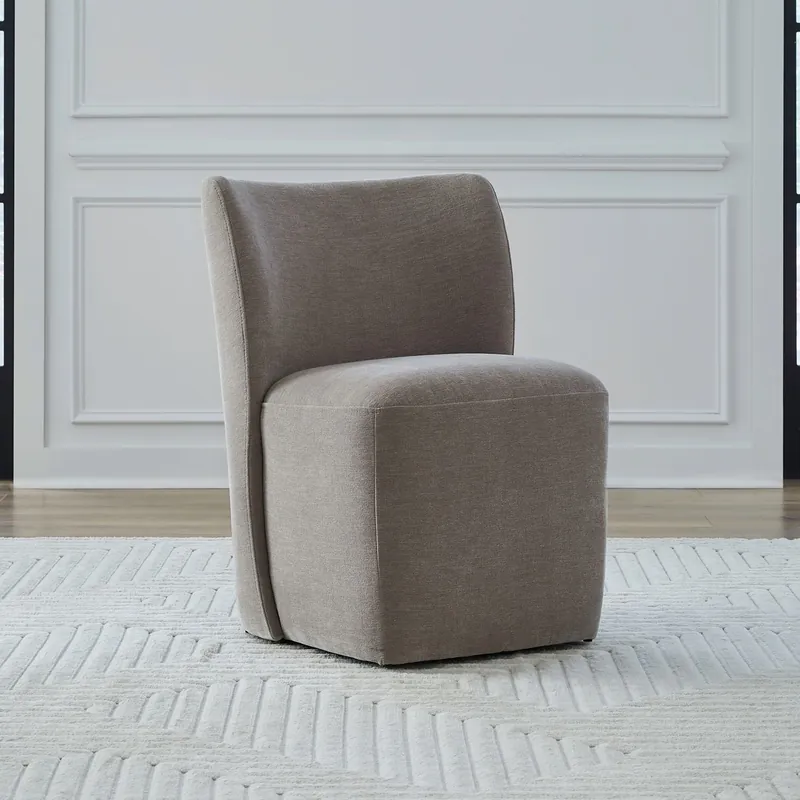 Accent Dining Accent Dining Chair w/ Casters - Truffle