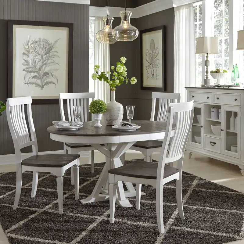 Allyson Park 5 Piece Pedestal Table Set - Liberty