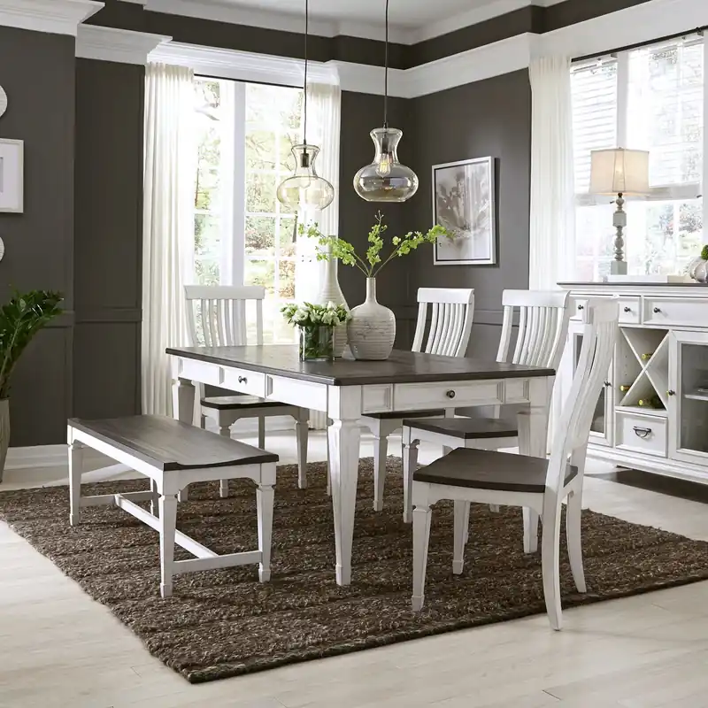 Allyson Park 6 Piece Rectangular Table Set - Liberty