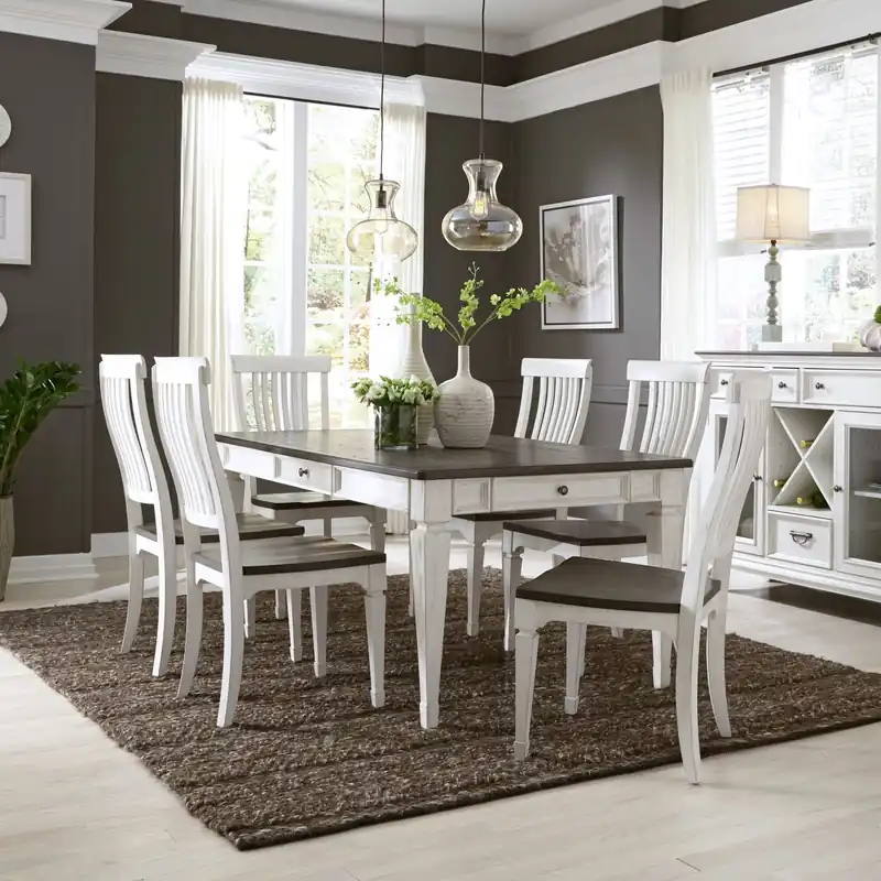 Allyson Park 7 Piece Rectangular Table Set - Liberty