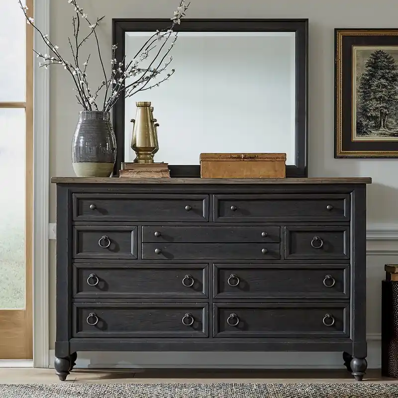 Americana Farmhouse Opt Dresser & Mirror - Liberty