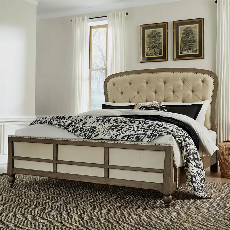 Americana Farmhouse Queen Shelter Bed - Liberty