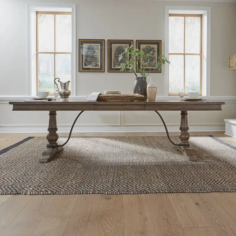 Americana Farmhouse Trestle Table Set - Liberty
