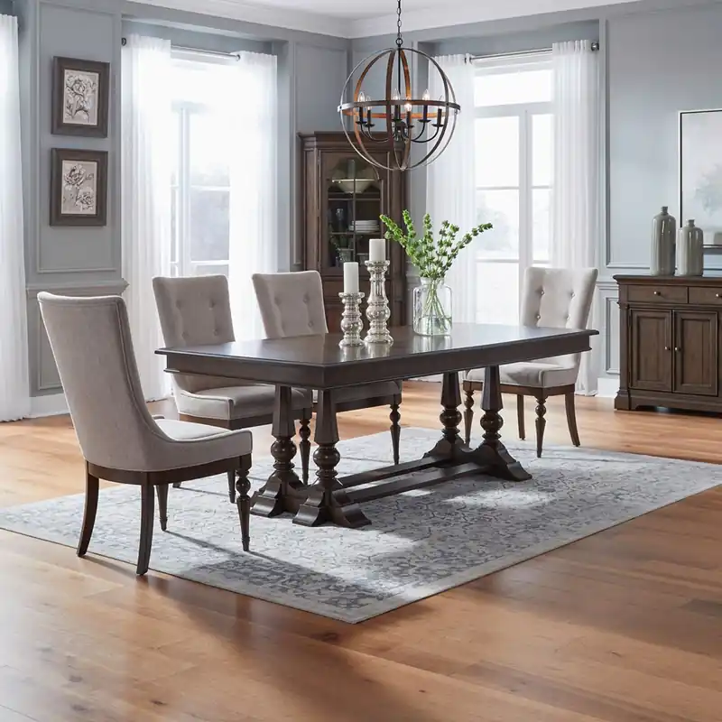 Arden Road Opt 5 Piece Trestle Table Set - Liberty