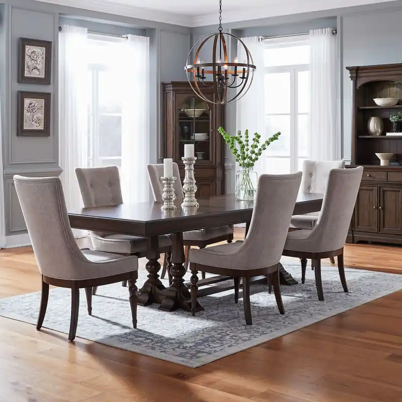 Arden Road Opt 7 Piece Trestle Table Set - Liberty