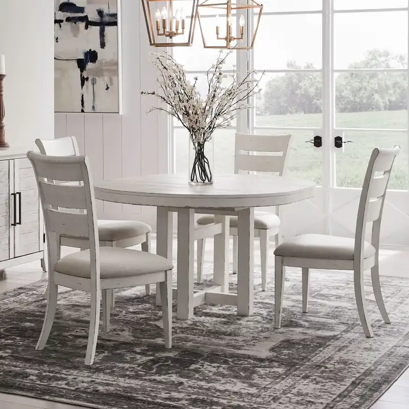 Backroads 5 Piece Pedestal Table Set - Liberty